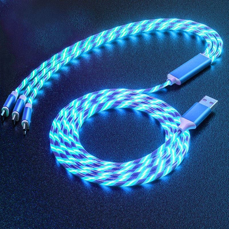 3 in 1 Light Up Charger 4 Colors