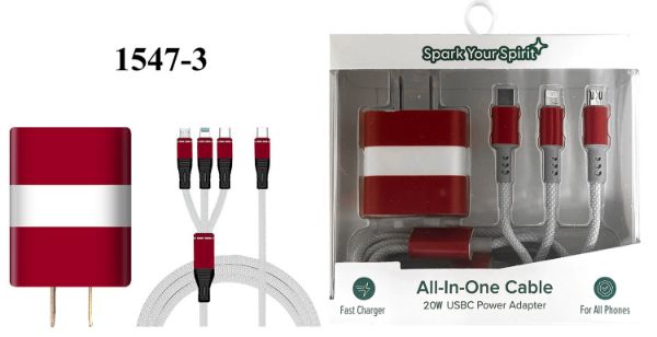 Red & White Charging Set