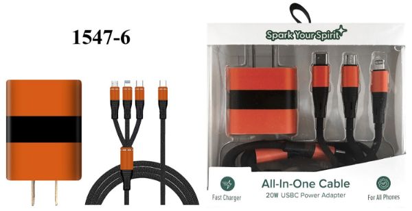 Black & Orange Charging Set