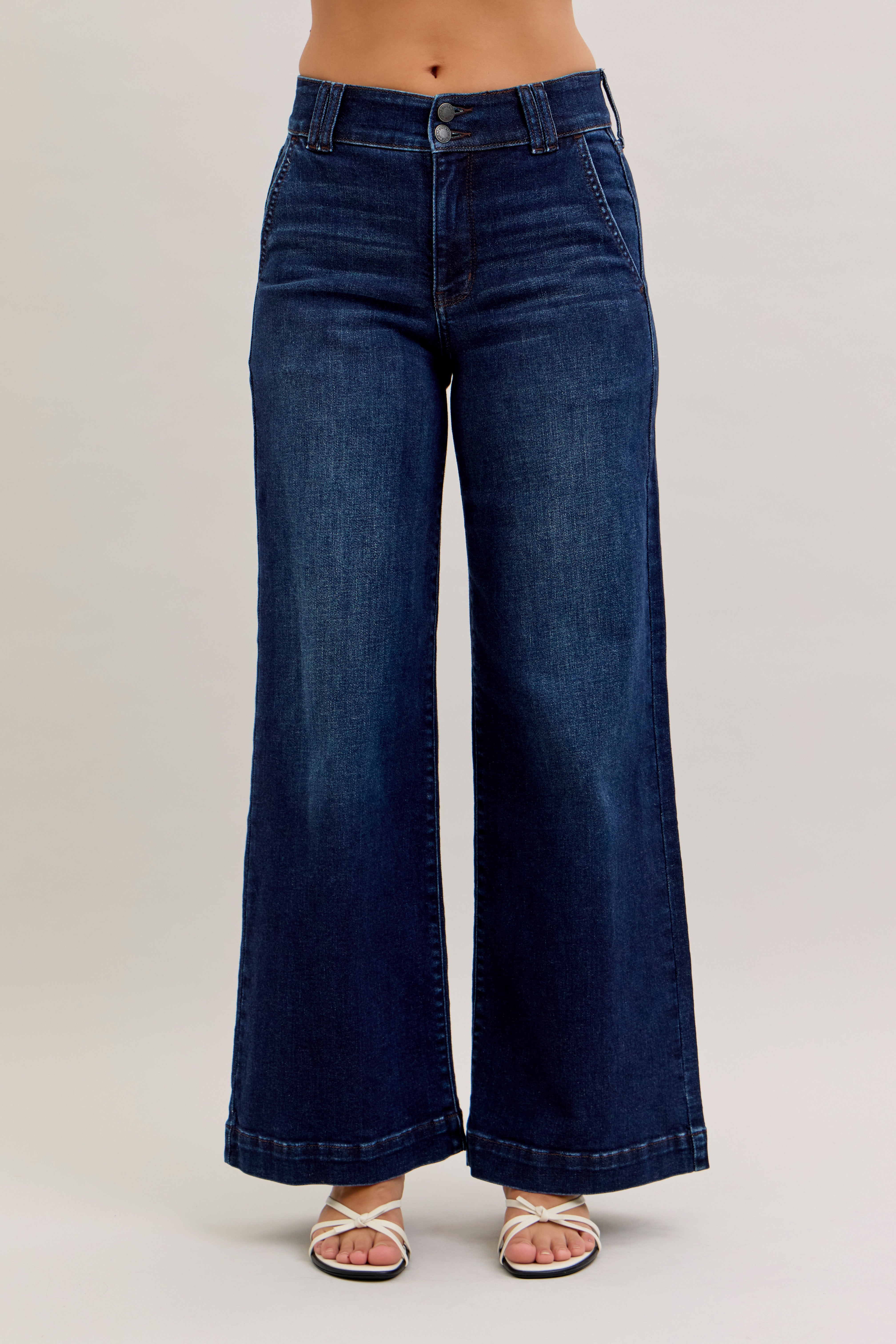 High-Rise Trouser Wide Leg Jeans