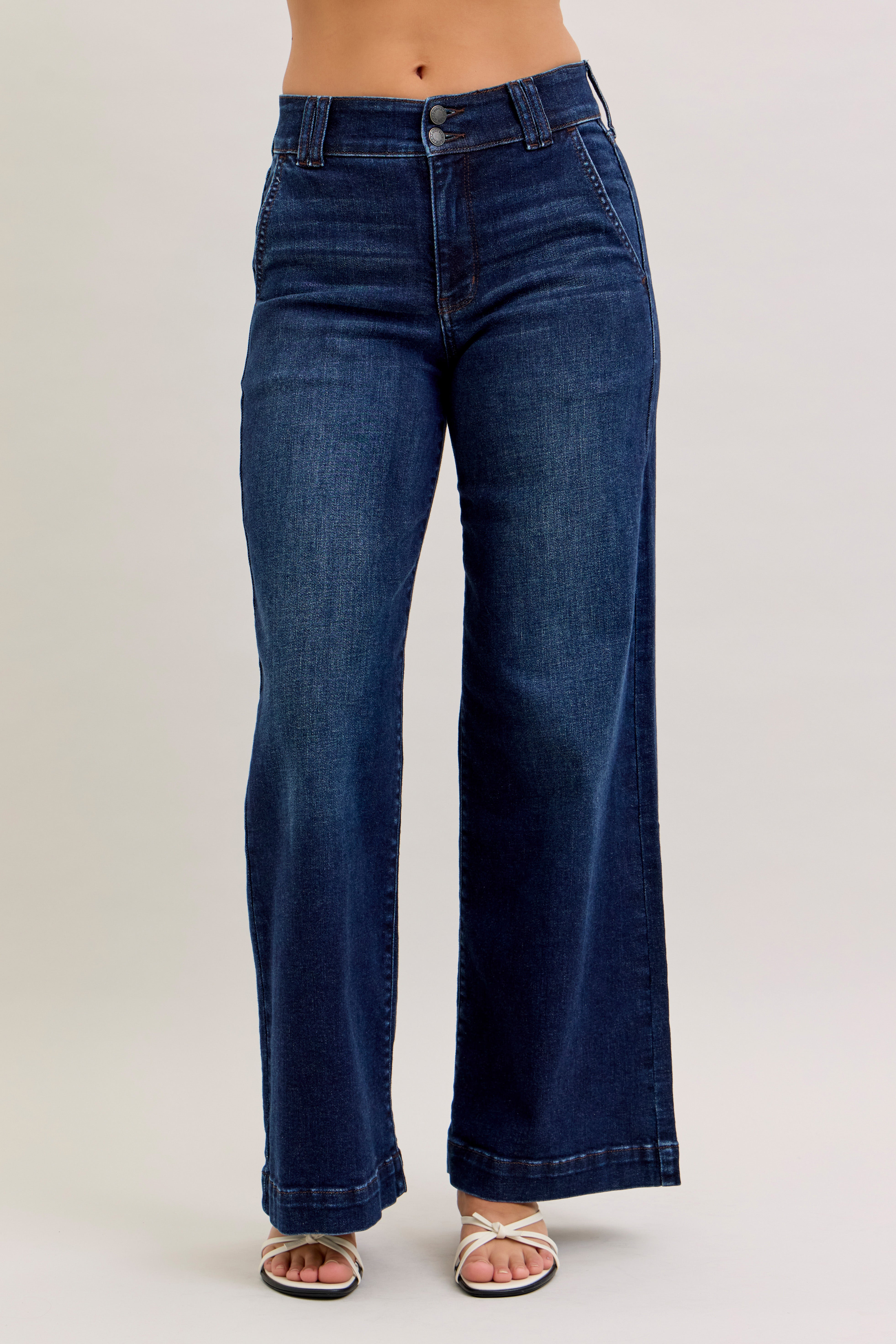 High-Rise Trouser Wide Leg Jeans