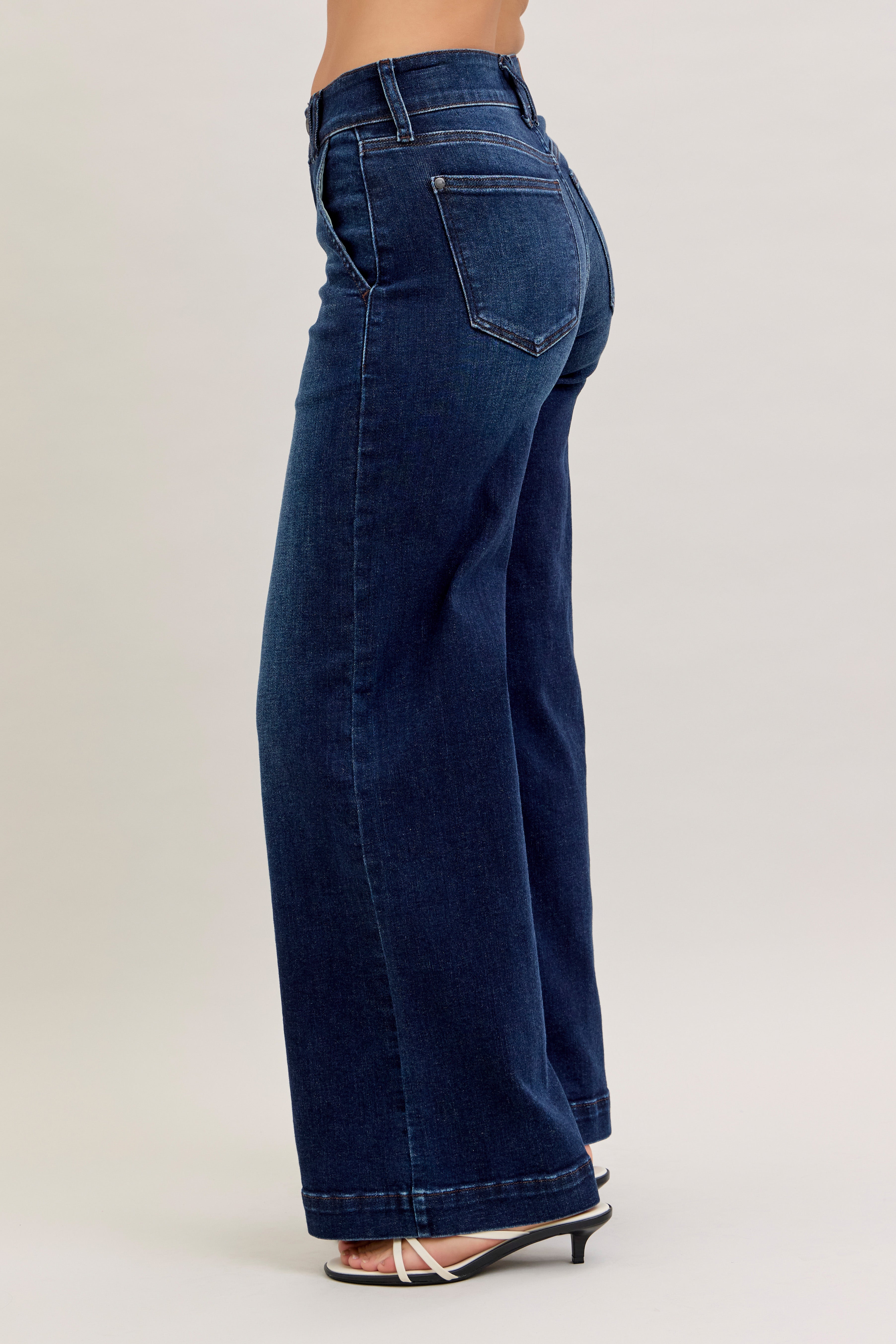 High-Rise Trouser Wide Leg Jeans