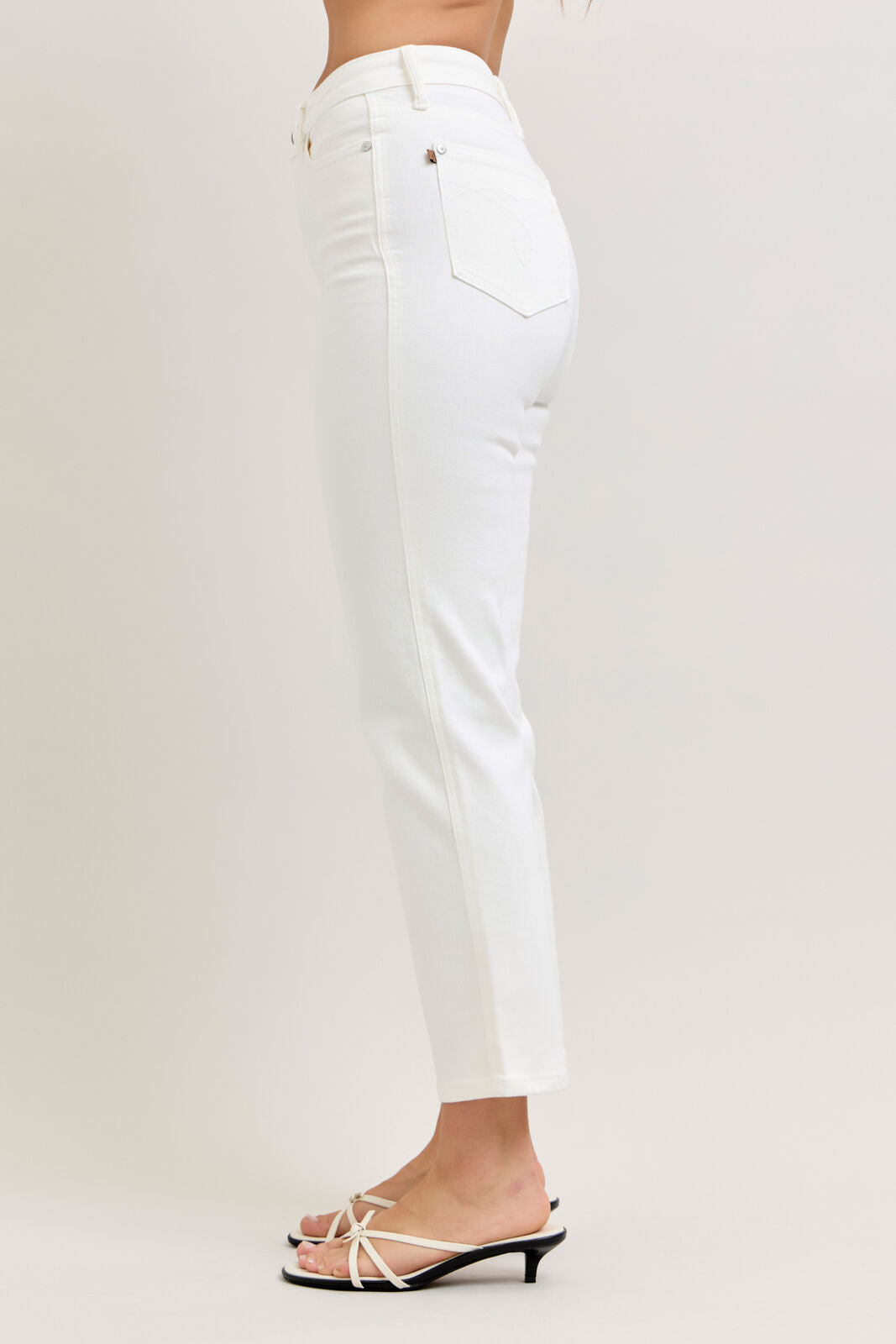 High-Rise Tummy Control Ankle Straight