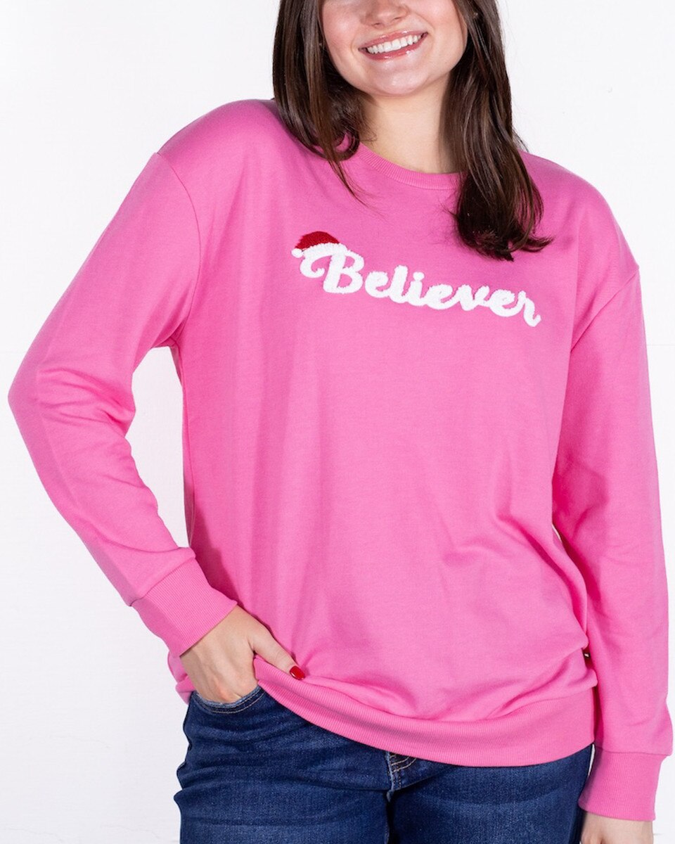 Believer Crewel Sweatshirt