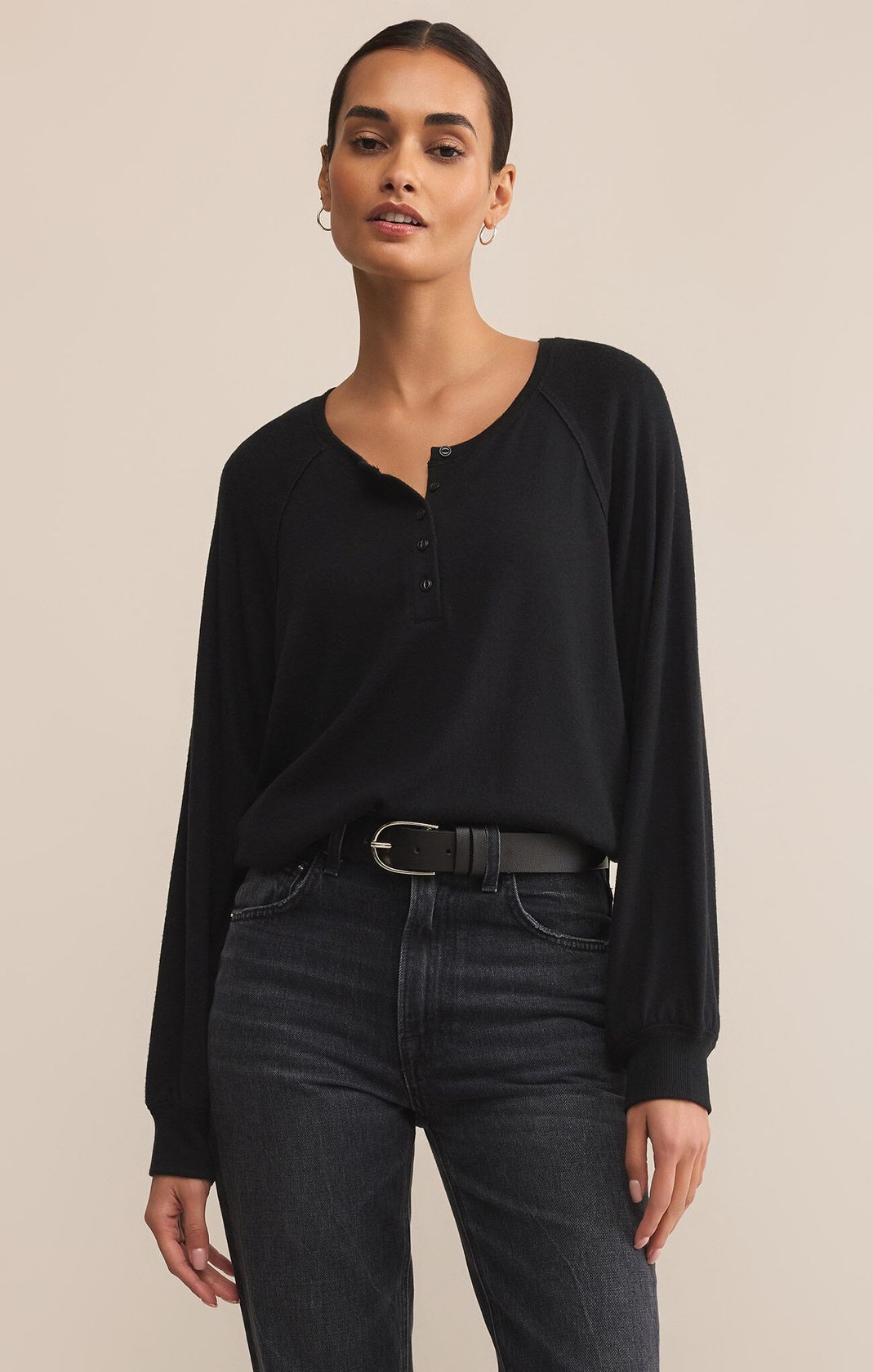 About Town Top Black