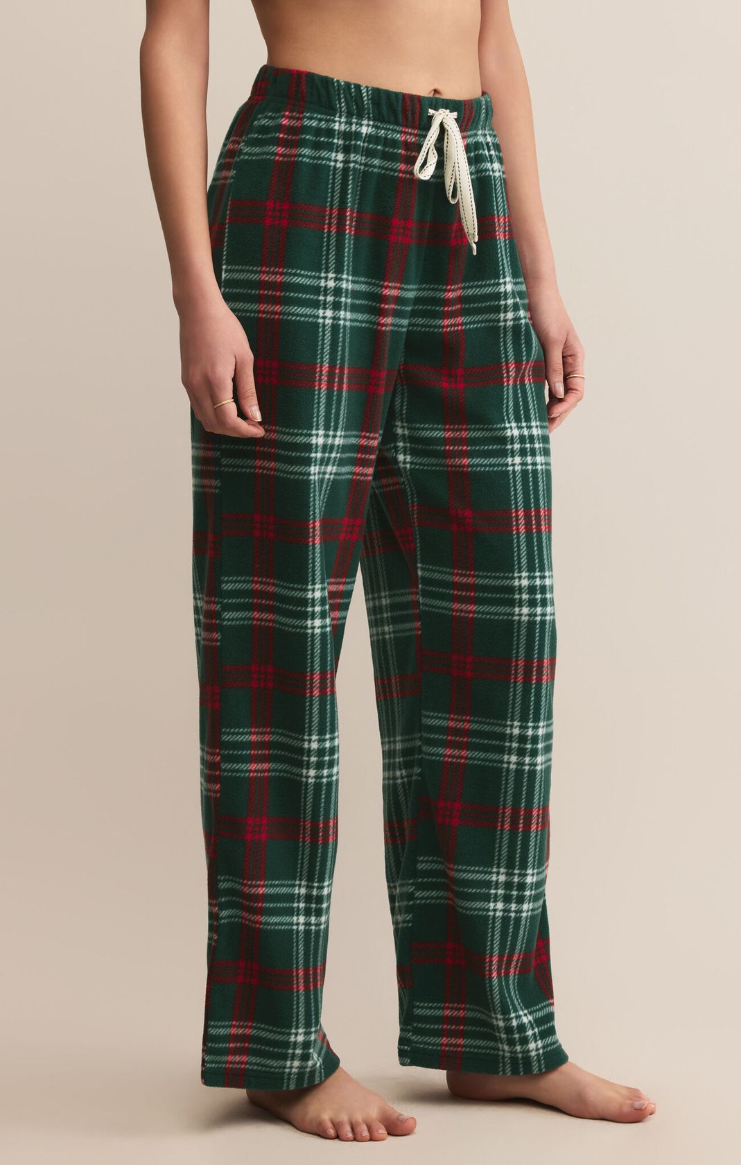 Hangout Plaid Pant Mistletoe