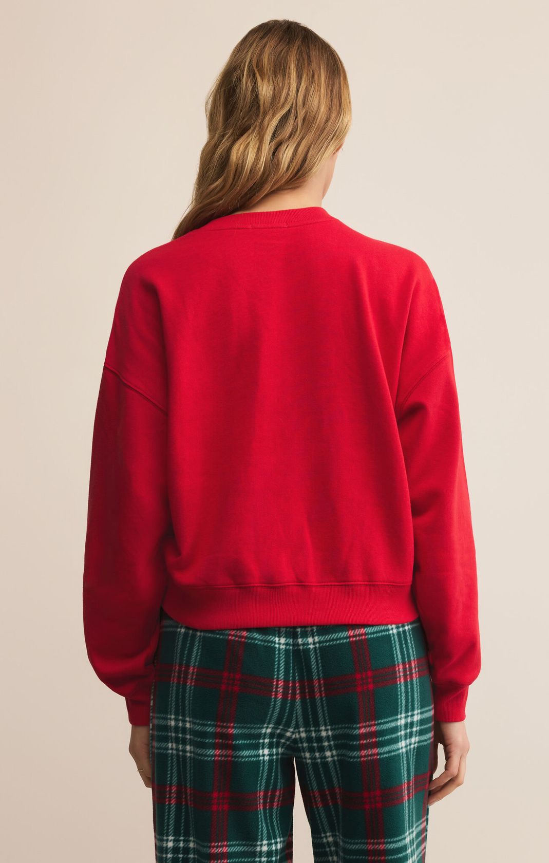 Santa's Helper Holiday Sweatshirt Festive Red