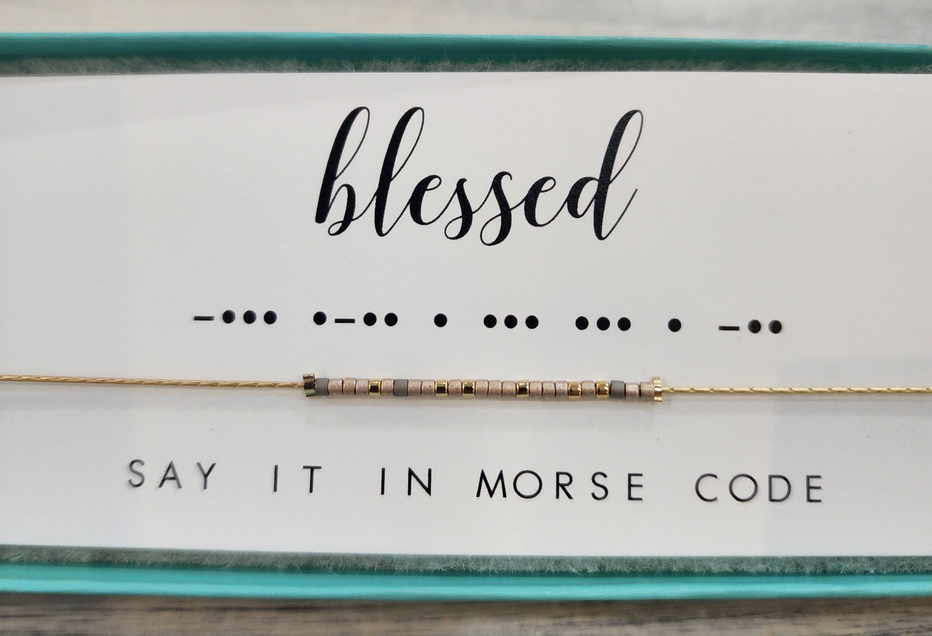 Blessed Neutral Dot & Dash Necklace