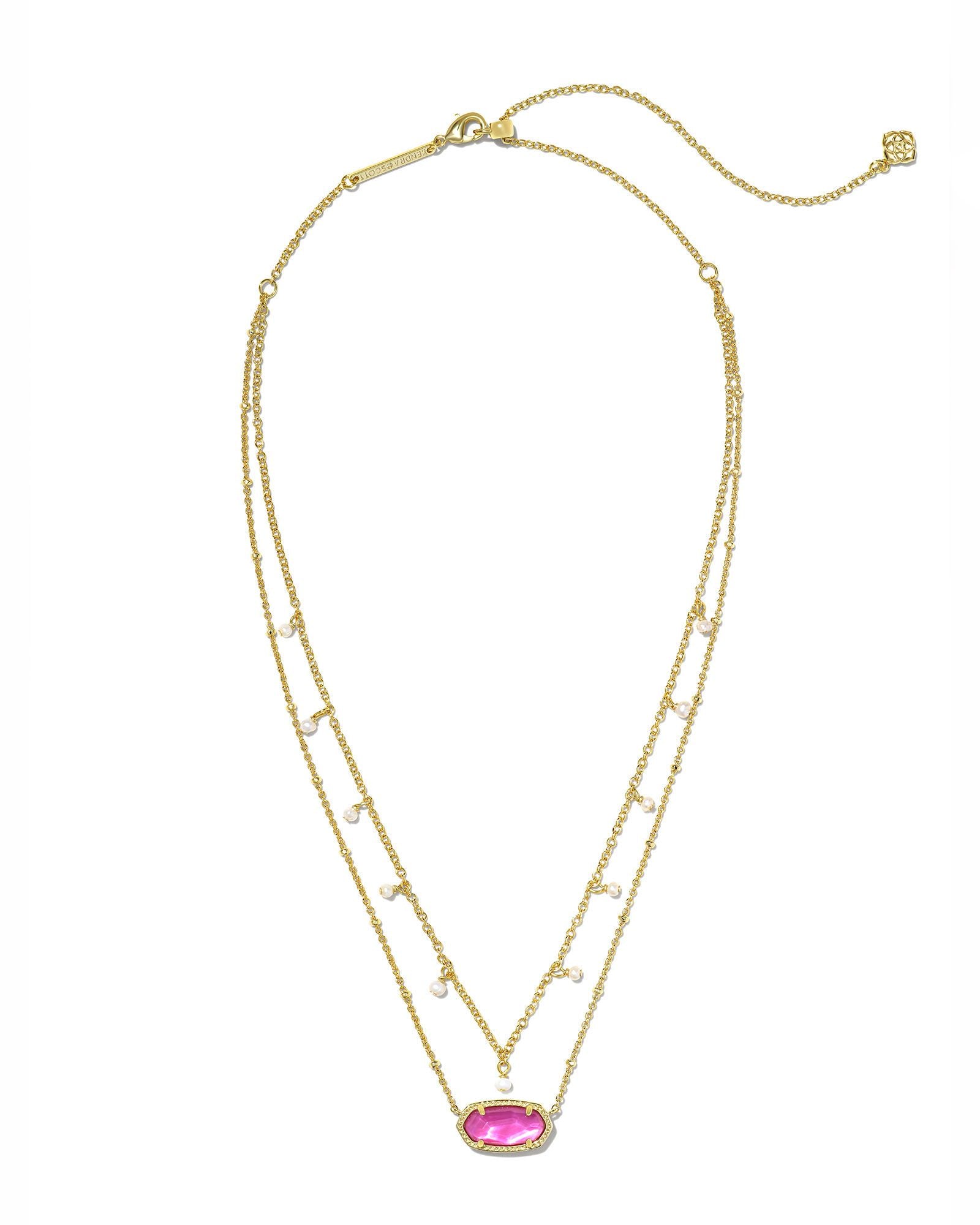 Elisa Gold Pearl Multi Strand Necklace Azalea Illusion