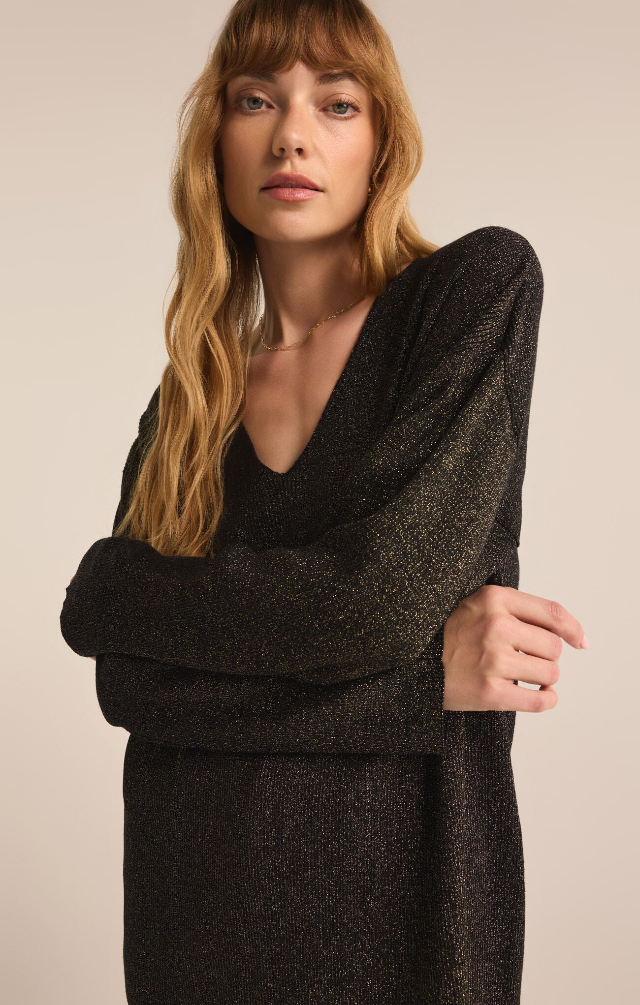 Final Sale Goldie V-Neck Sweater Black