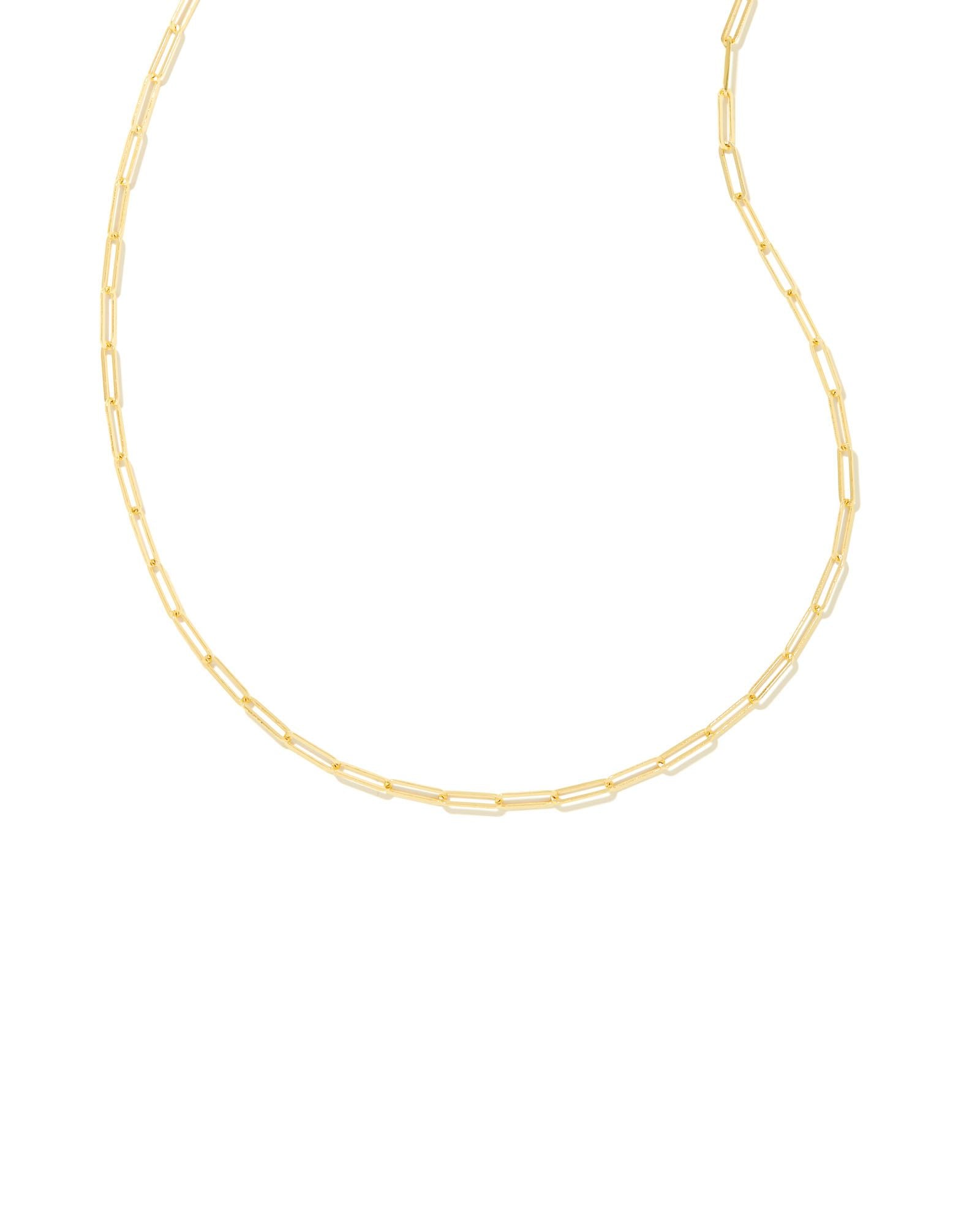 Courtney Paperclip Necklace Gold or Silver