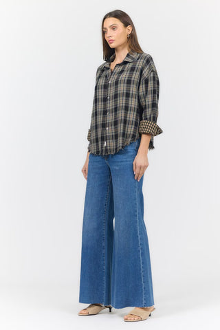 Adrianna Shirt Midnight Lecture Plaid
