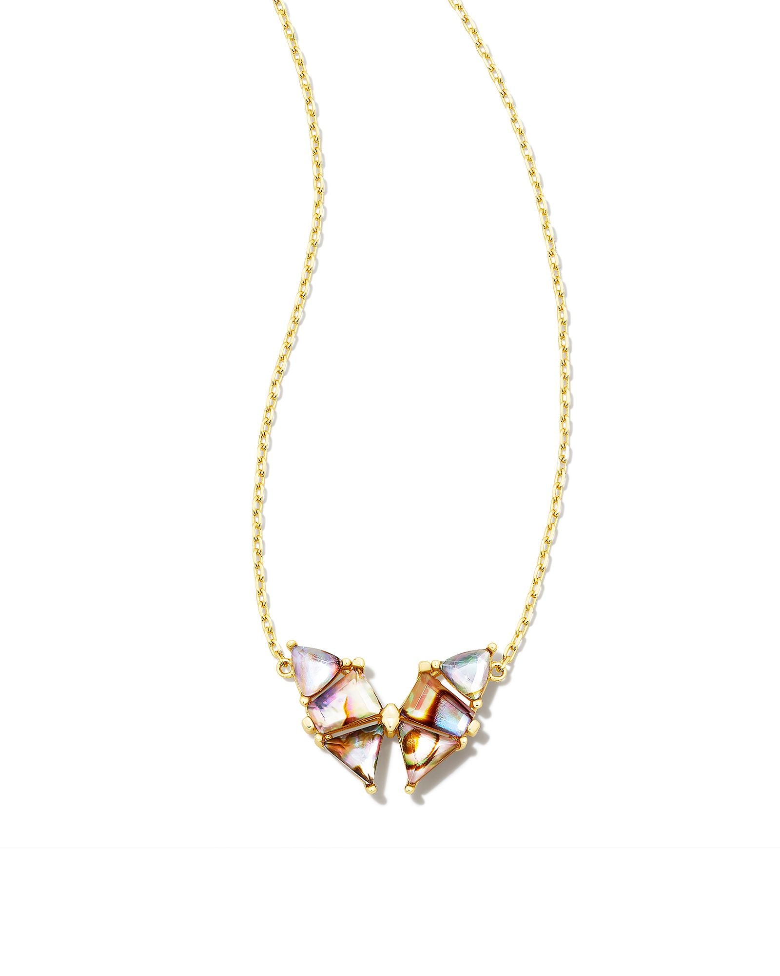 Sale Blair Butterfly Necklace Gold Abalone Shell