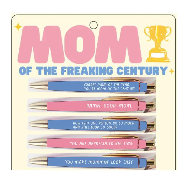 Mom of the Freaking Century Pen Sets