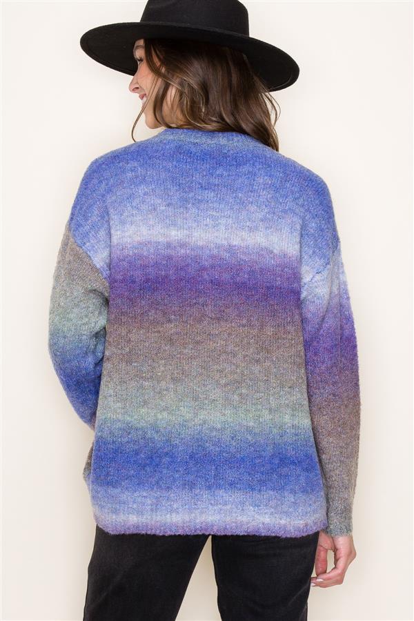 Sale Ombre Long Sleeve Sweater