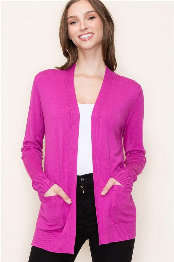 Orchid open front cardigan
