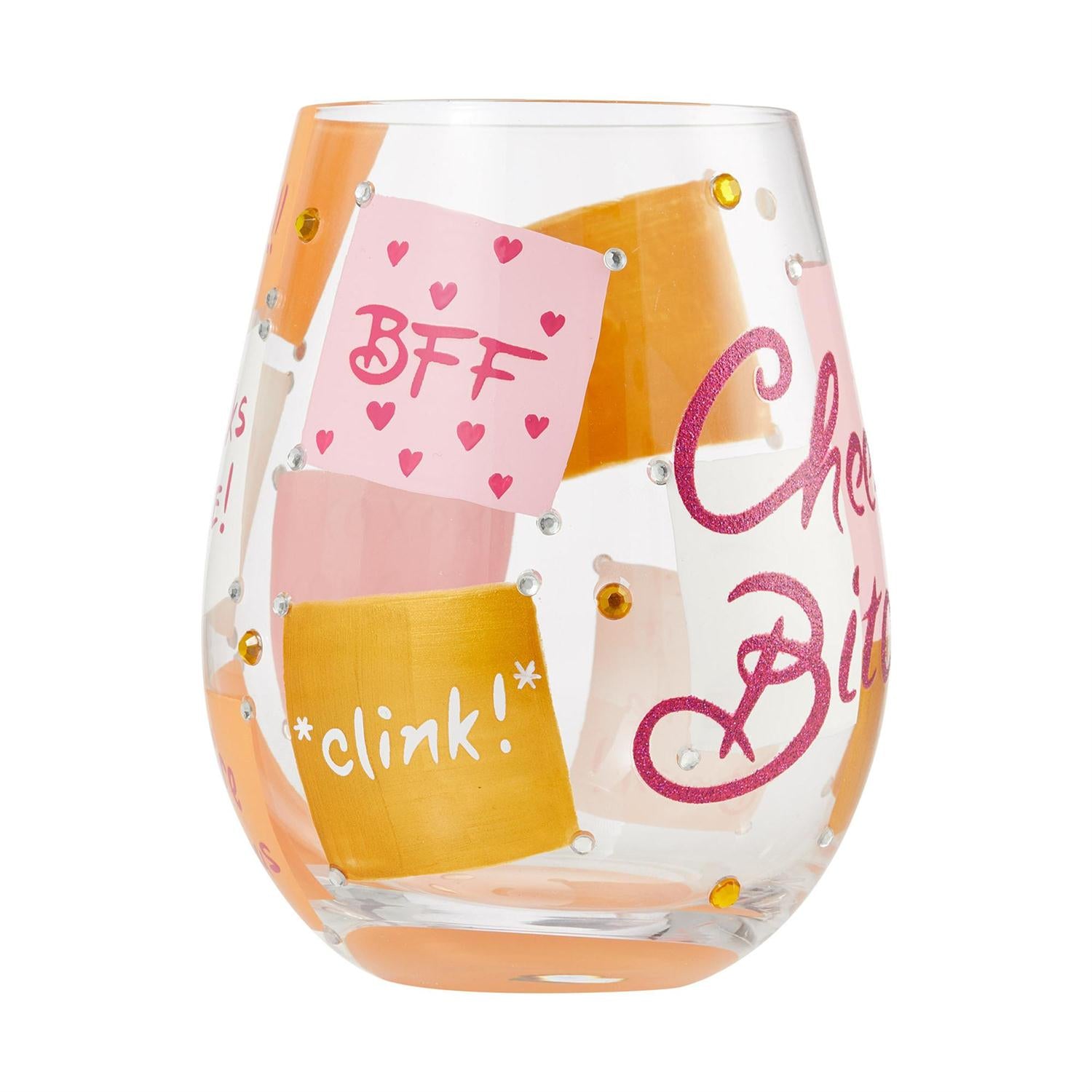 Lolita Stemless Wine Glass Cheers Bitch