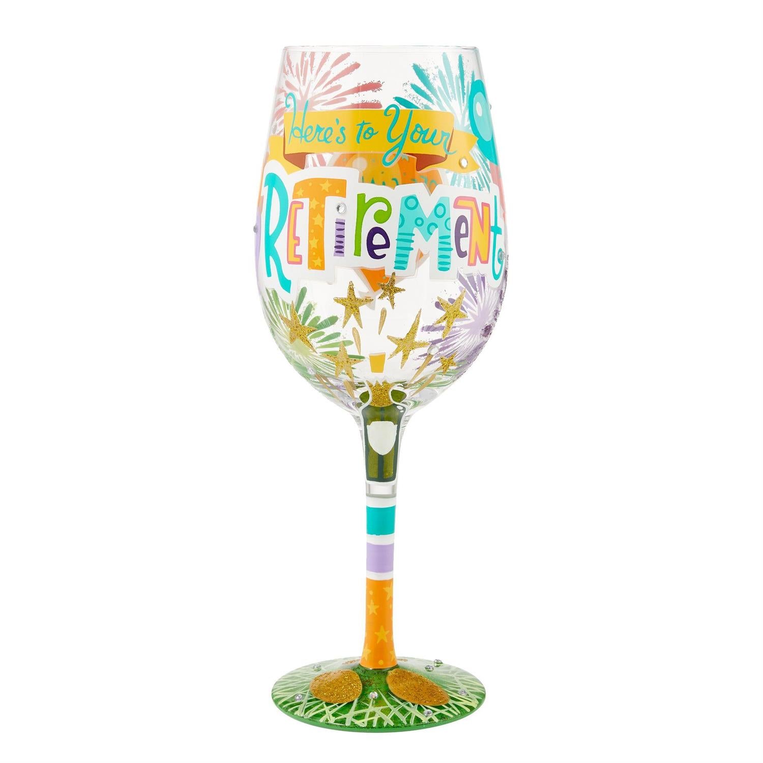 Lolita Wine Glass Here's to Your Retirement