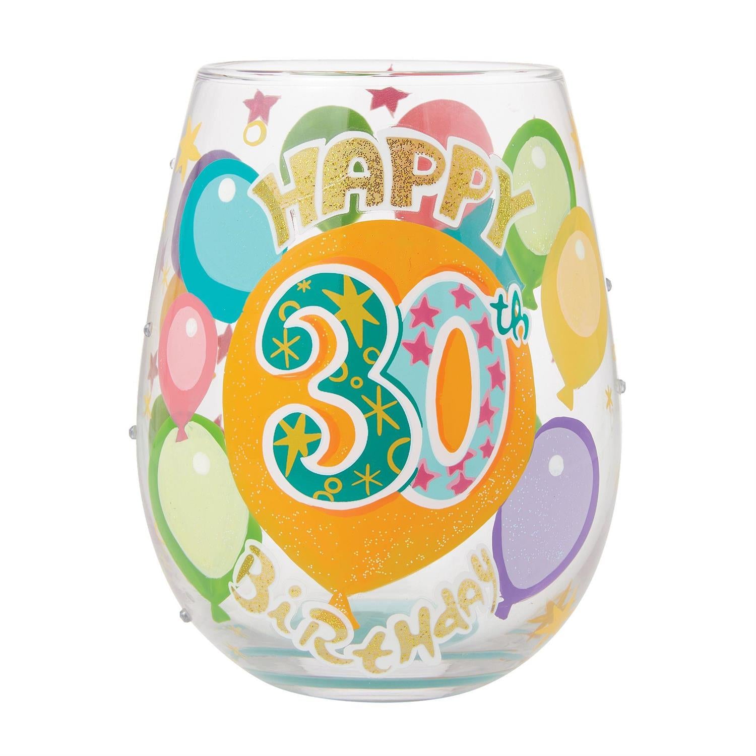 Lolita Stemless Wine Glass 30th Birthday
