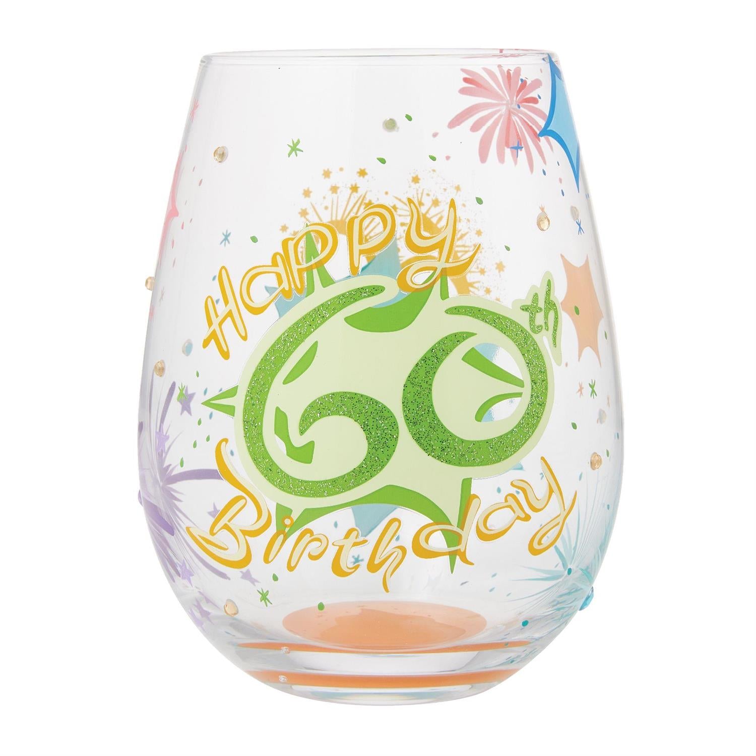 Lolita Stemless Wine Glass 60th Birthday