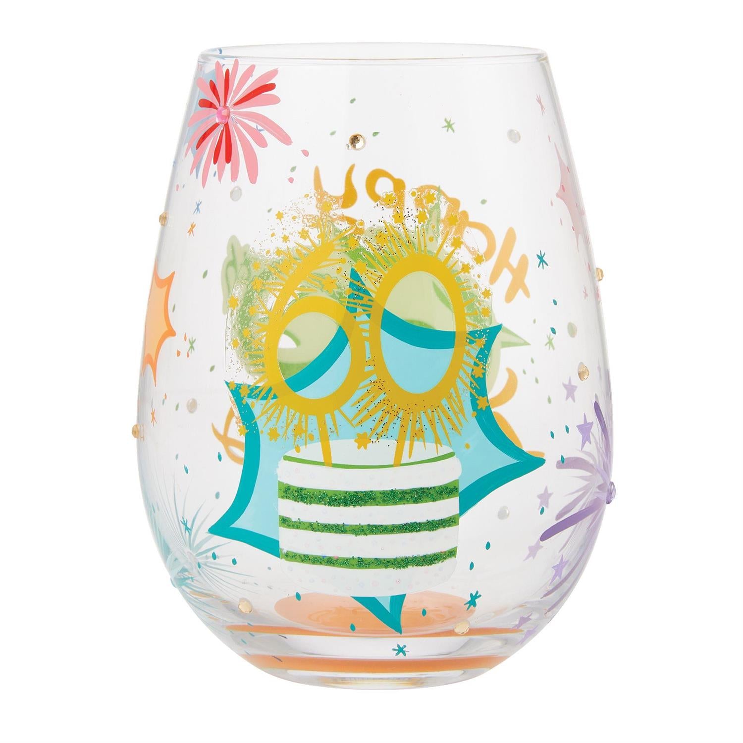 Lolita Stemless Wine Glass 60th Birthday