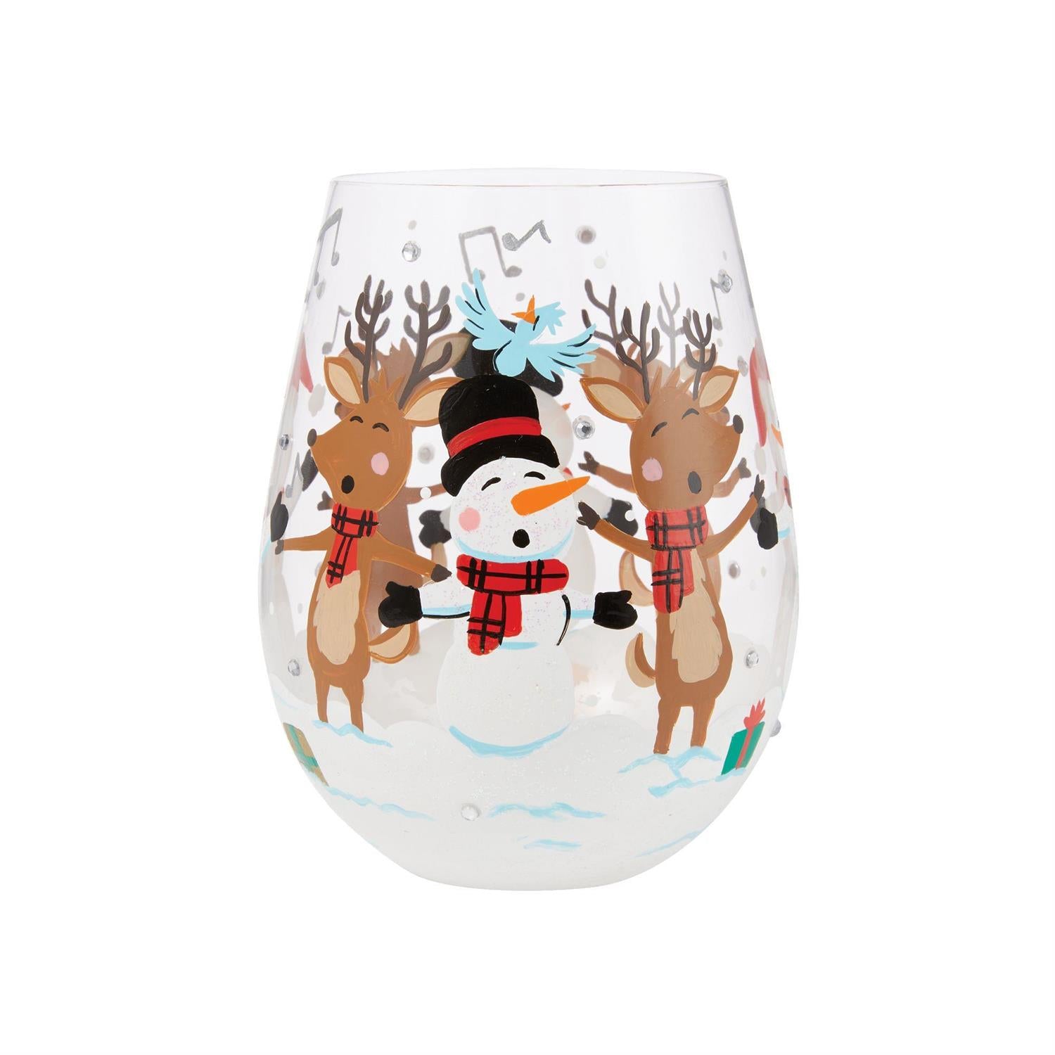 A-Caroling We Go Stemless Lolita Wine Glass