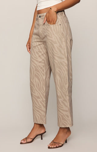 The Off Duty Bowed Ankle Jeans Zebra Soaptsone
