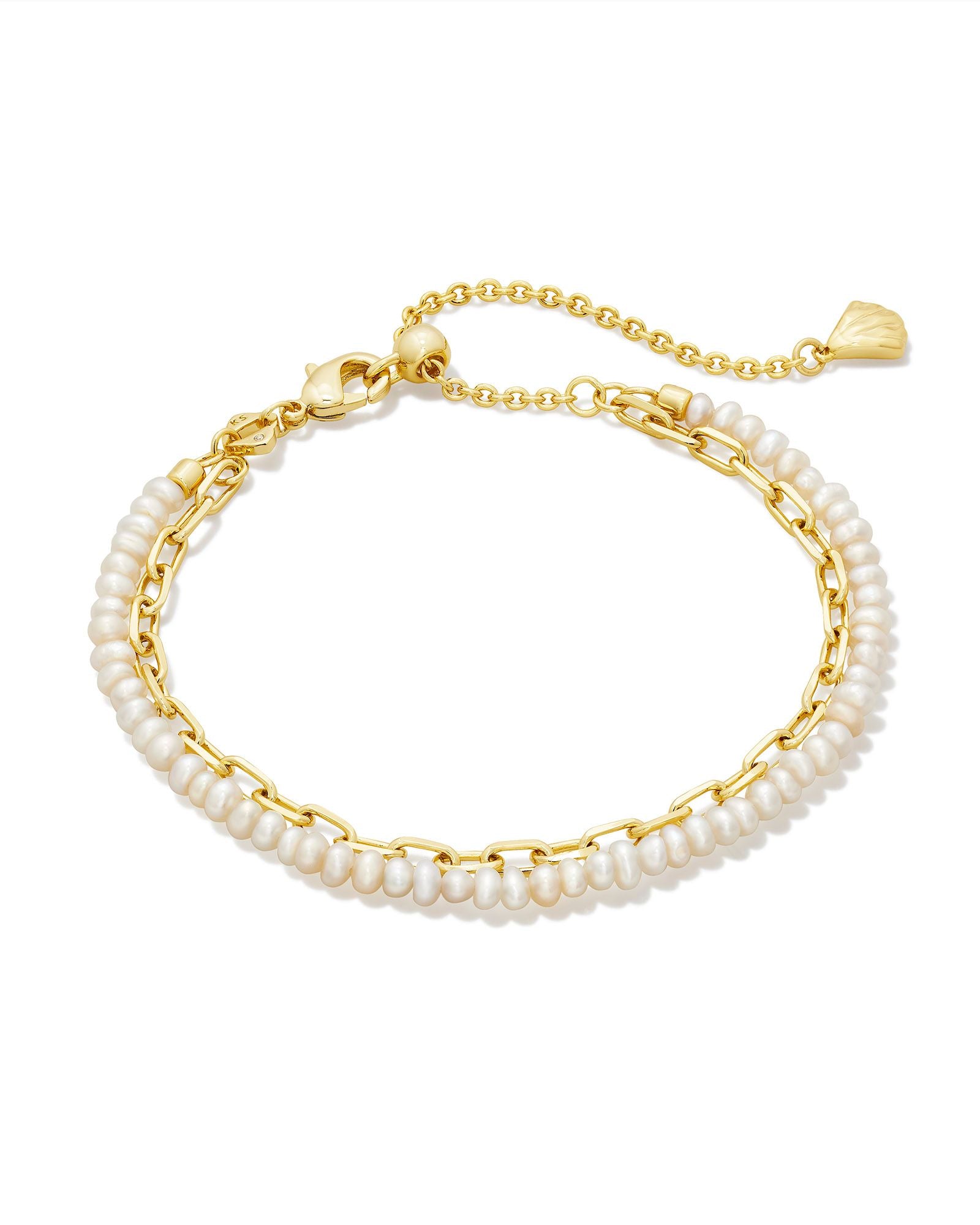 Lolo Multi Strand Bracelet Gold & Pearl