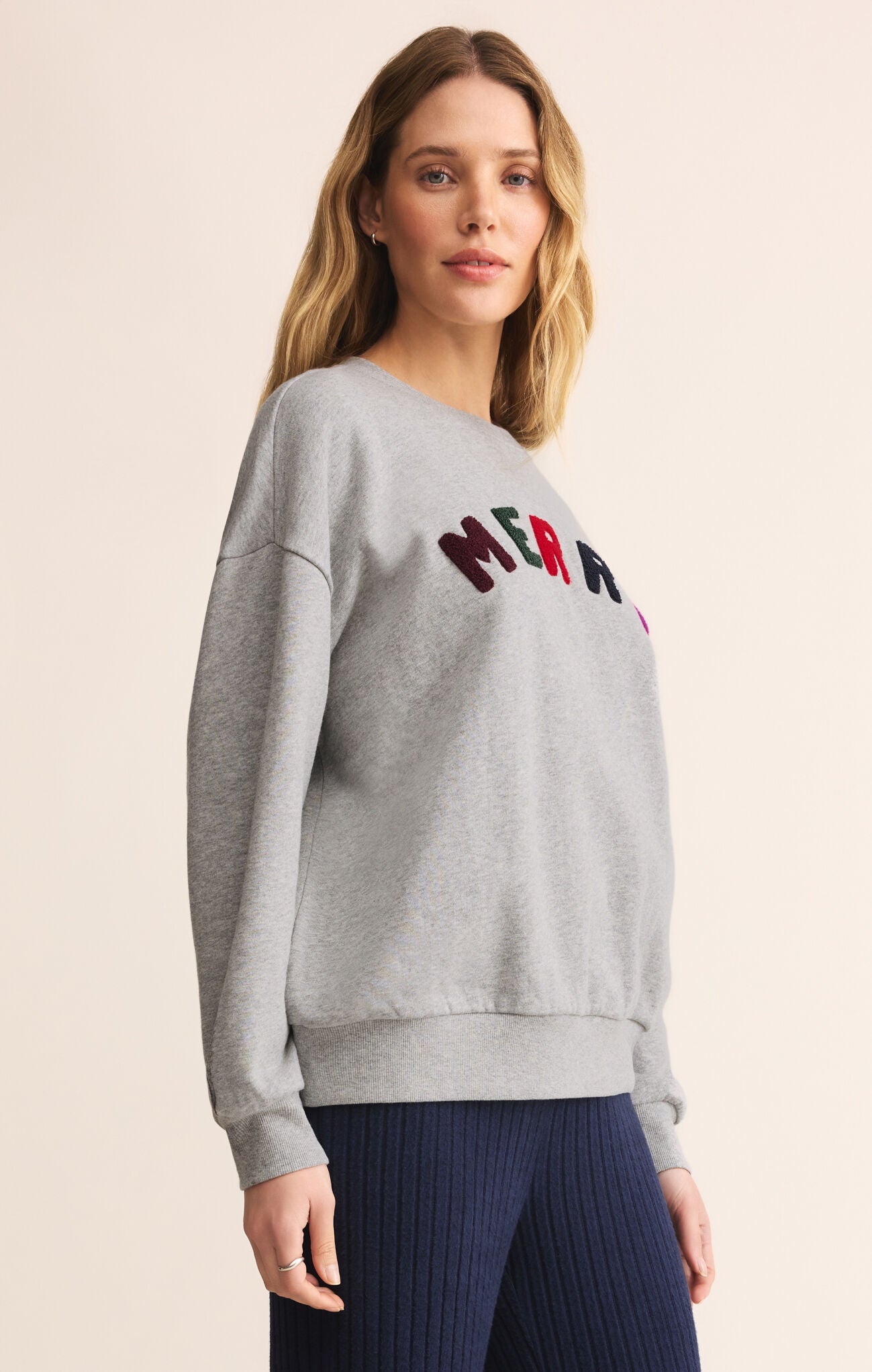 Merry Sunday Sweatshirt Classic Heather Grey