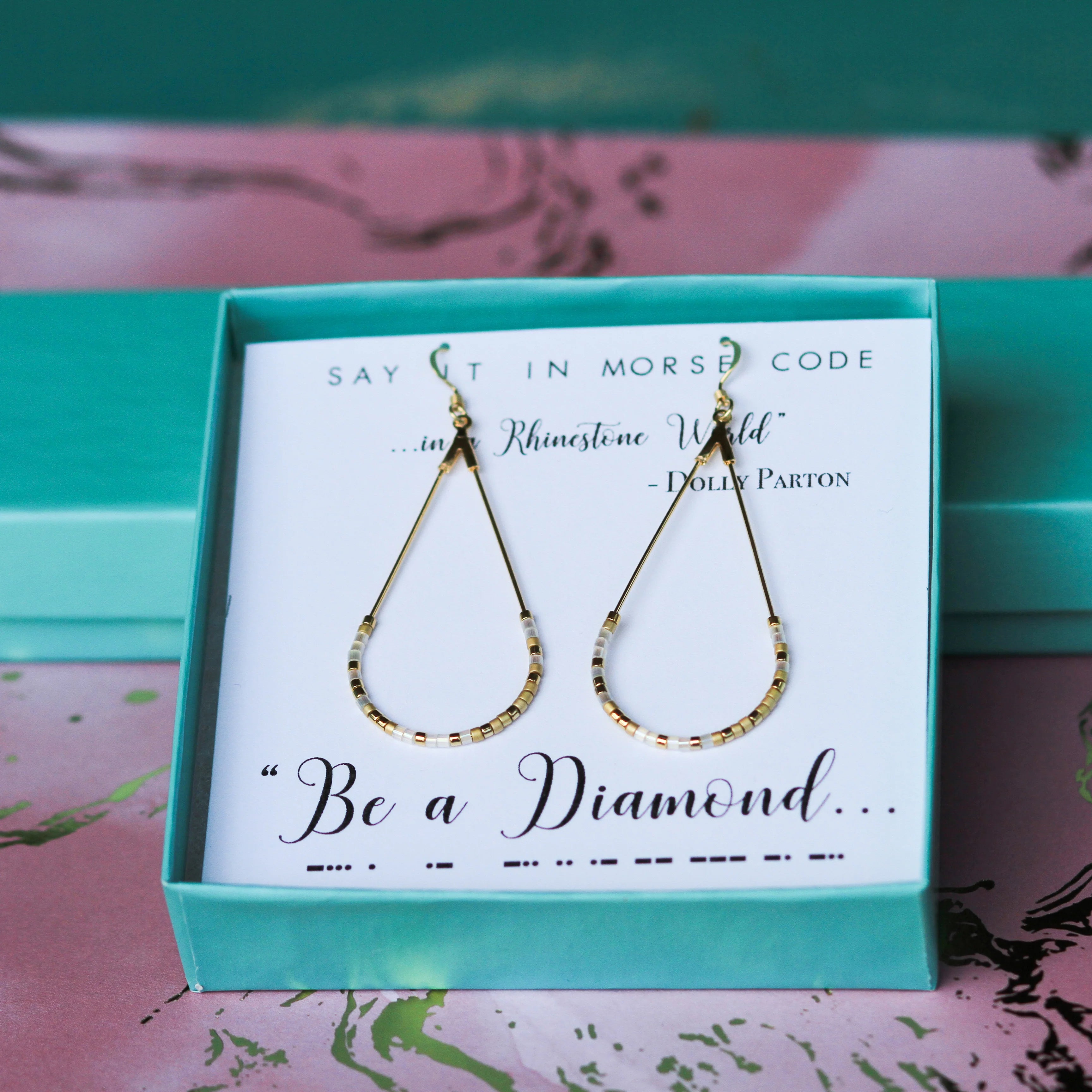 Be a Diamond Dot & Dash Earrings