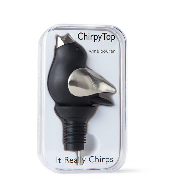 ChirpyTop Wine Pourer Black/Chrome
