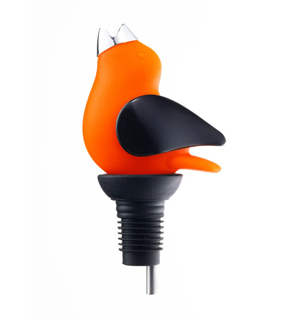 ChirpyTop Wine Pourer Orange/Black