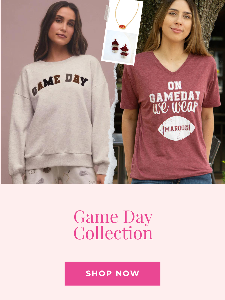 Game day tops and accessories 