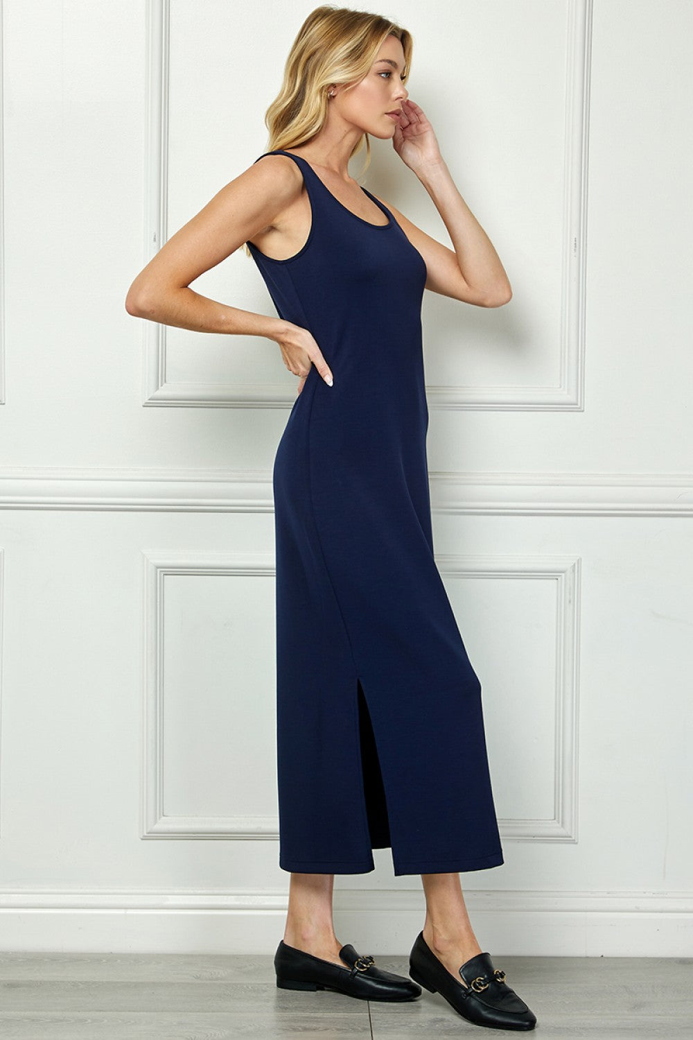 Very Soft 2 Piece Dress Set Navy