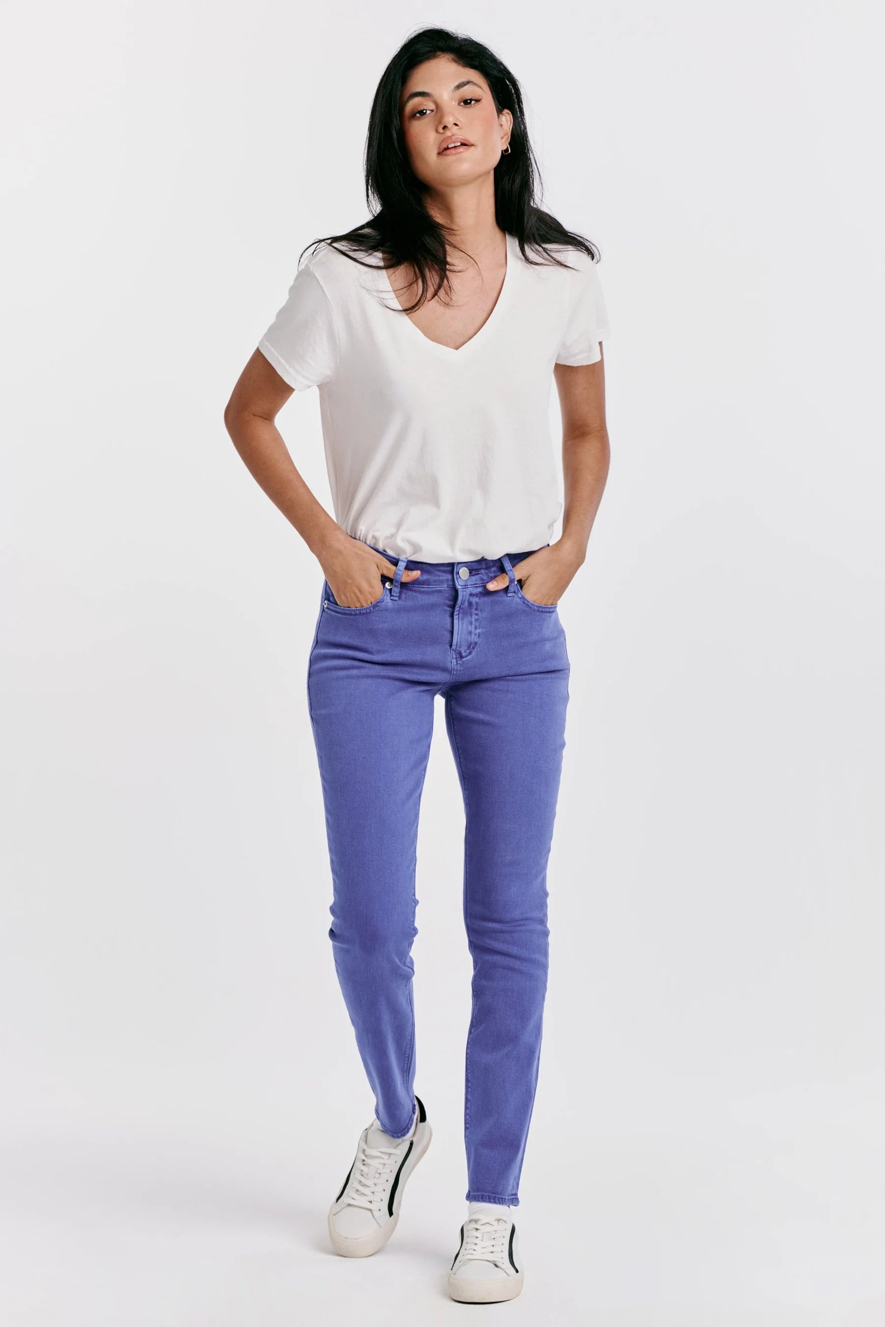 High Rise Gisele Ankle Skinny Jeans  Galactic Cobalt
