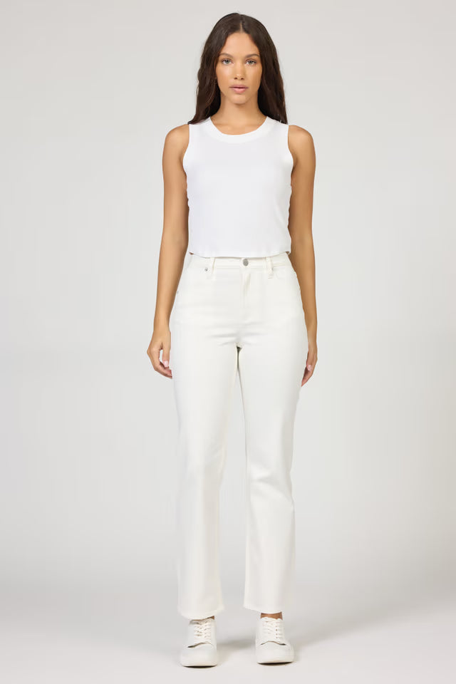 Anika Straight Leg Jeans White