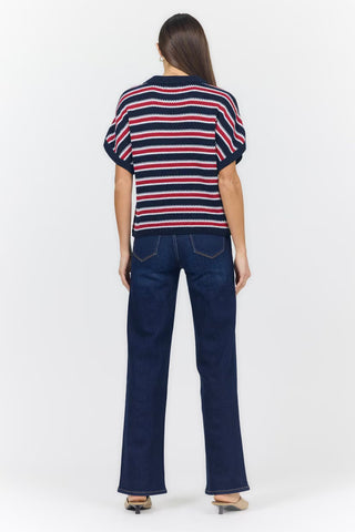 Yelena Sweater Midnight Hour Stripe