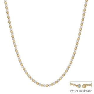Elders Two-Tone Beaded Necklace w/Magnetic Clasp