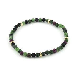 Erimish Jewelry - Bracelets 14K Gold Filled Epidote Gemstone Bracelet 4MM