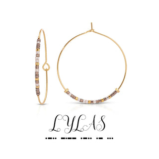 Dot & Dash Jewelry - Earrings LYLAS Hoop Dot & Dash Earrings