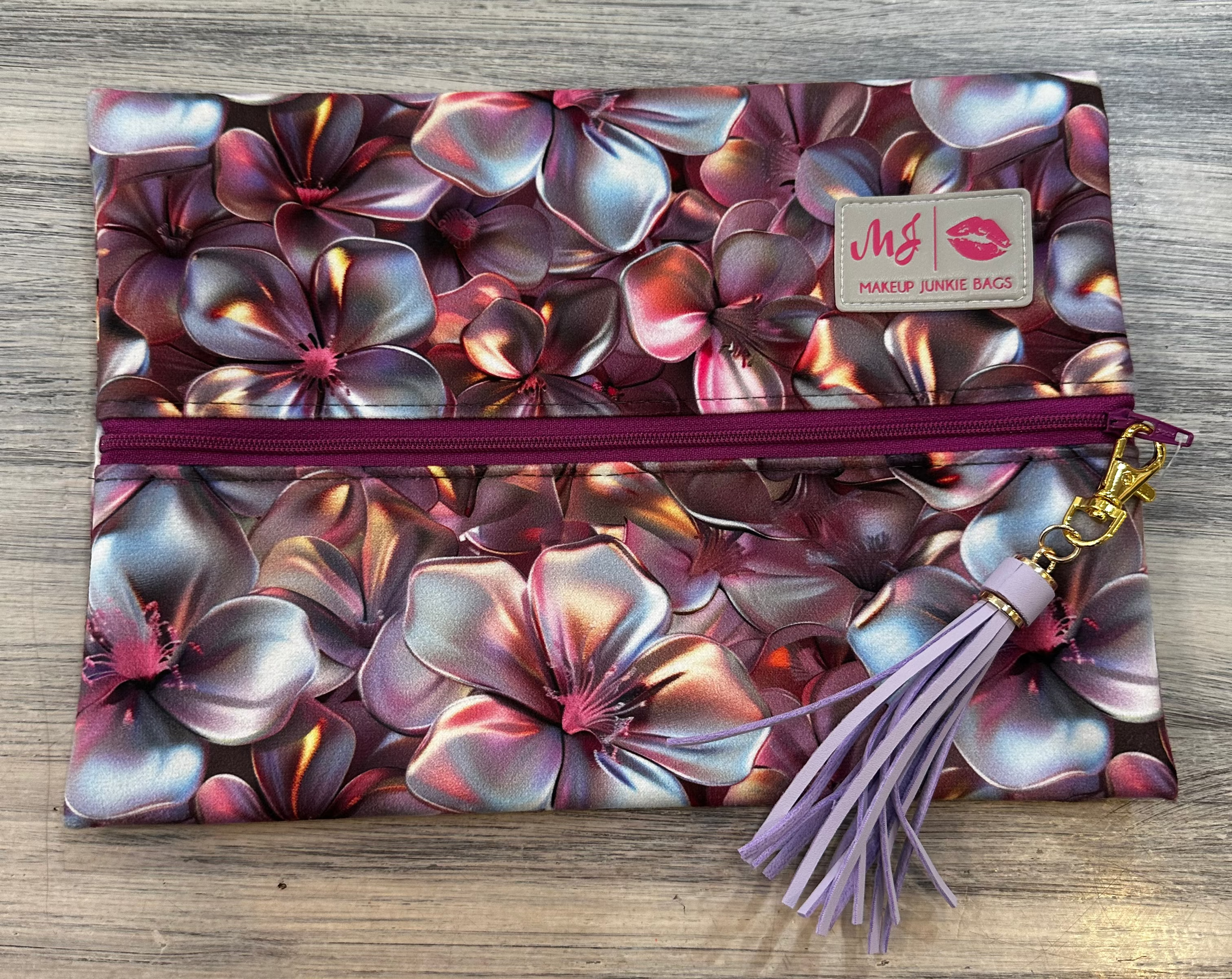 Makeup Junkie Bags 4 sizes - Dark Floral