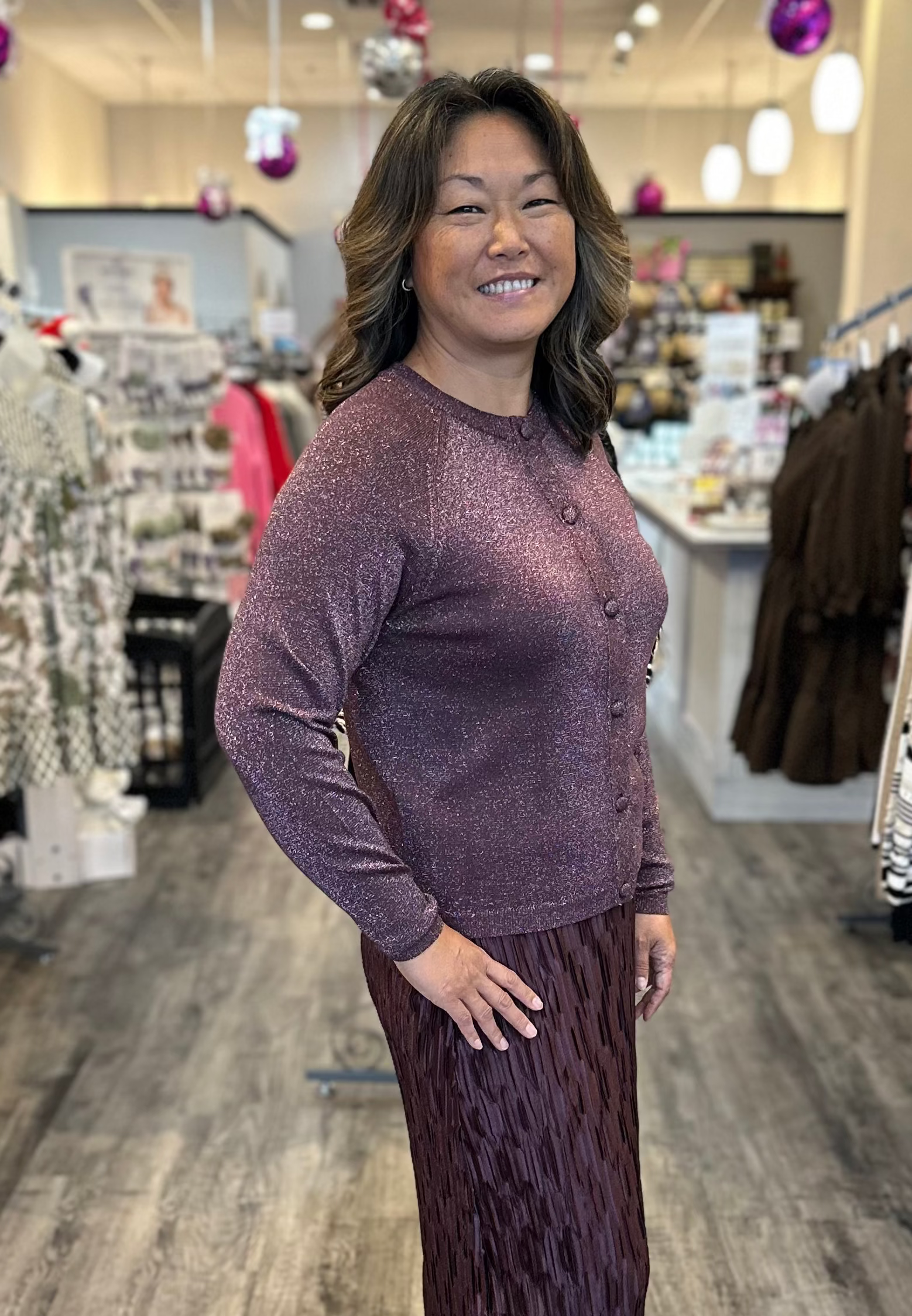 Sale Sparkle Button Down Cardigan