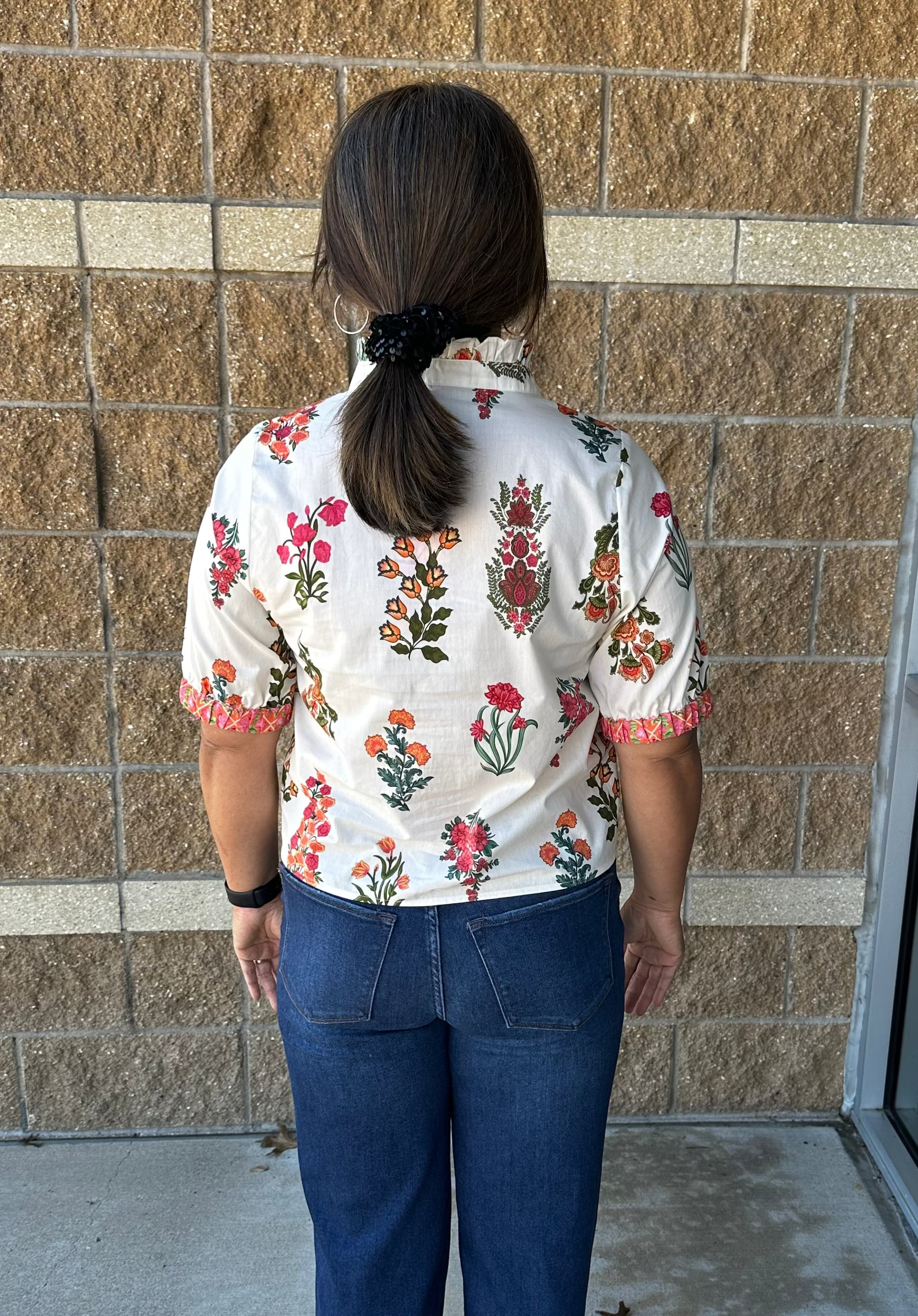 Short Sleeve floral blouse