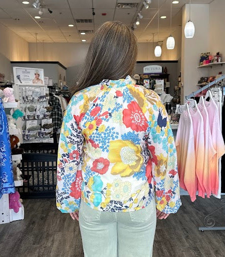 Floral Print Long Sleeve Top