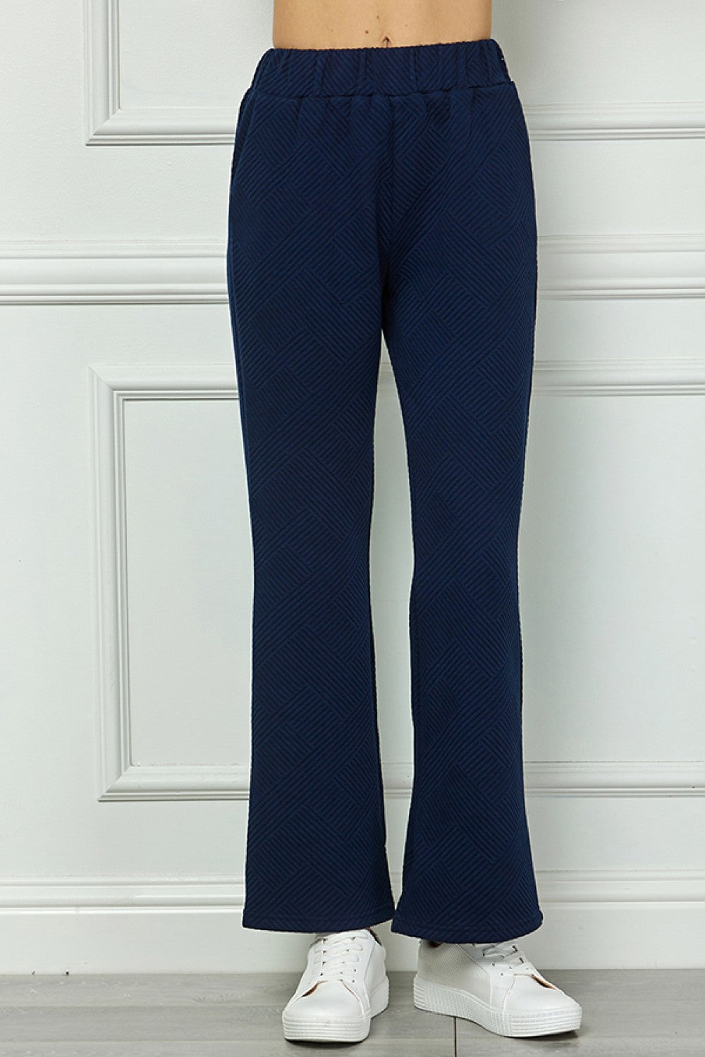 Textured Long Pant Navy