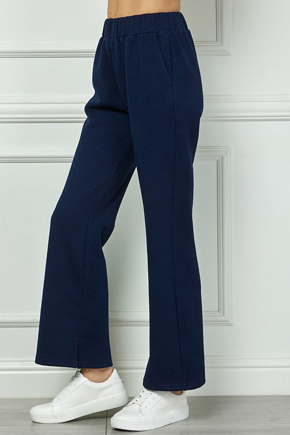 Textured Long Pant Navy
