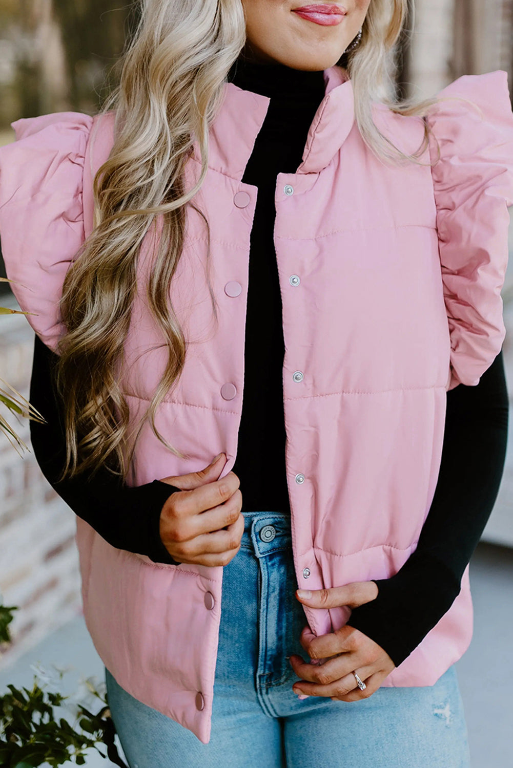 Pink Flutter Puffer Vest RTS