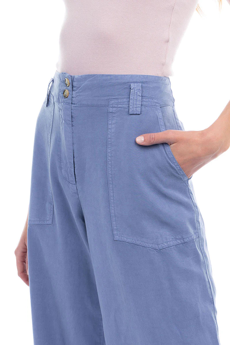 Wide Leg Pants w/Front Patch Pockets