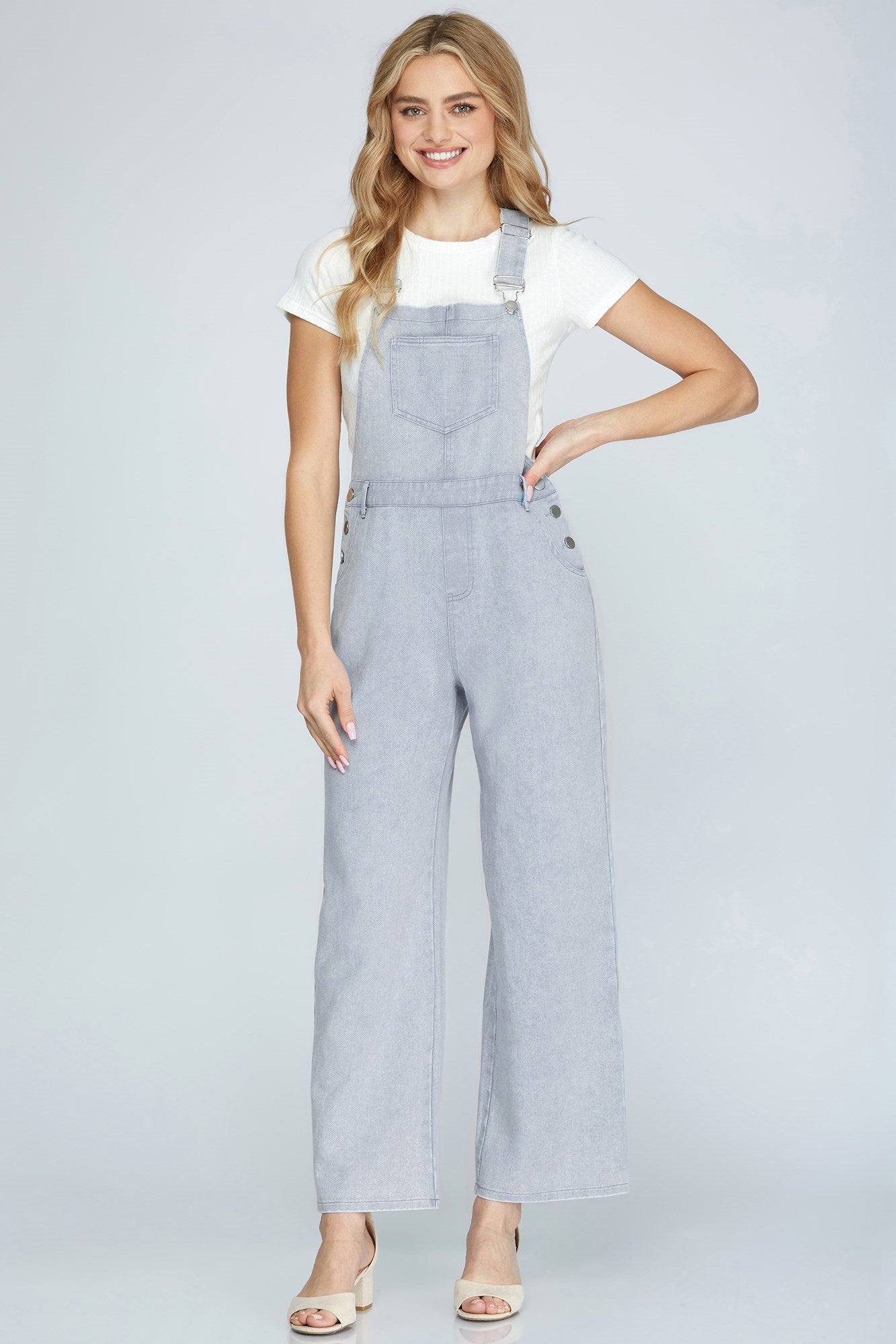 Washed Cotton Overall w/Pockets