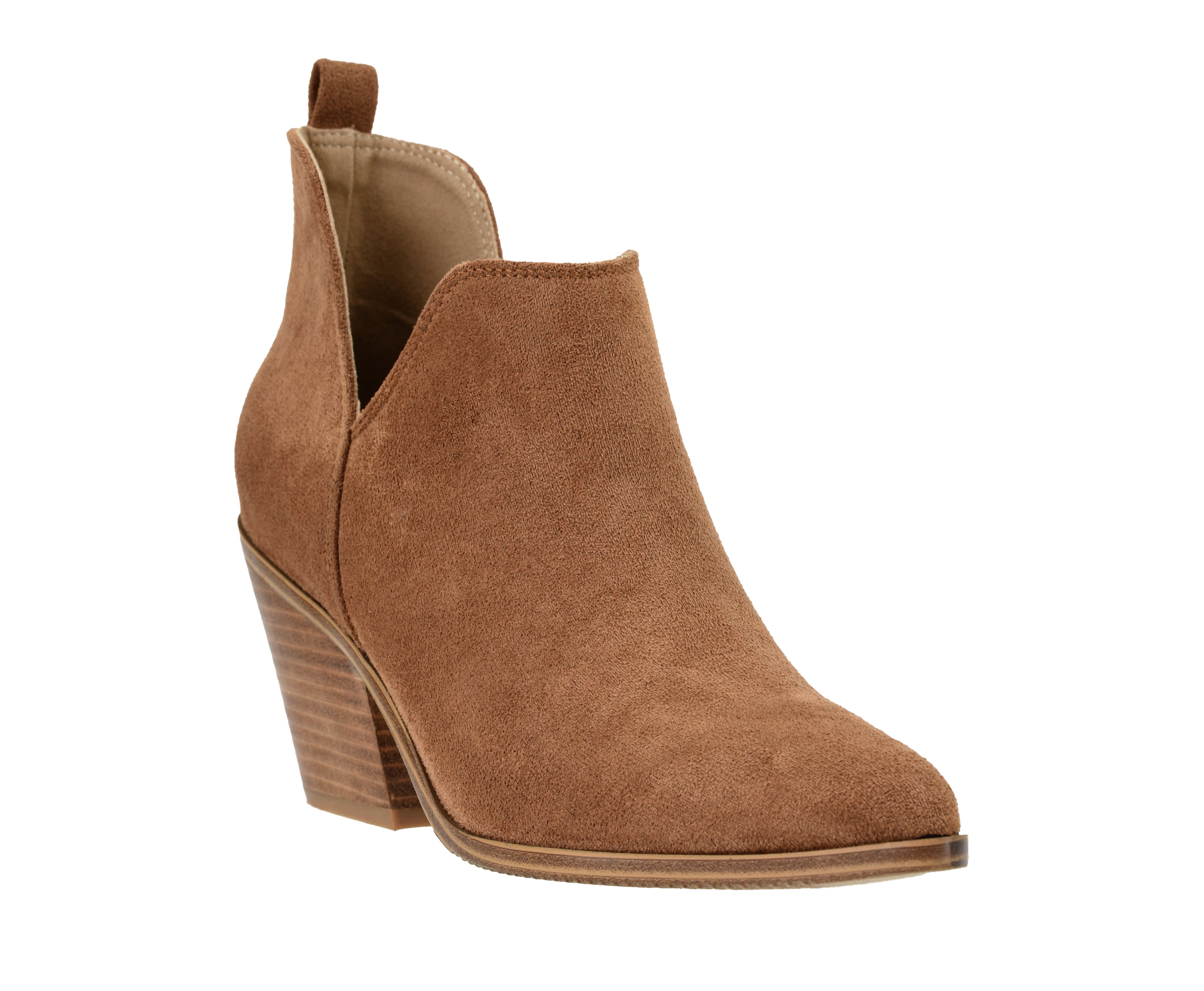 Sassy Pants Faux Suede Boots Tobacco